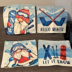 Winter Themed Decorative Pillow Covers